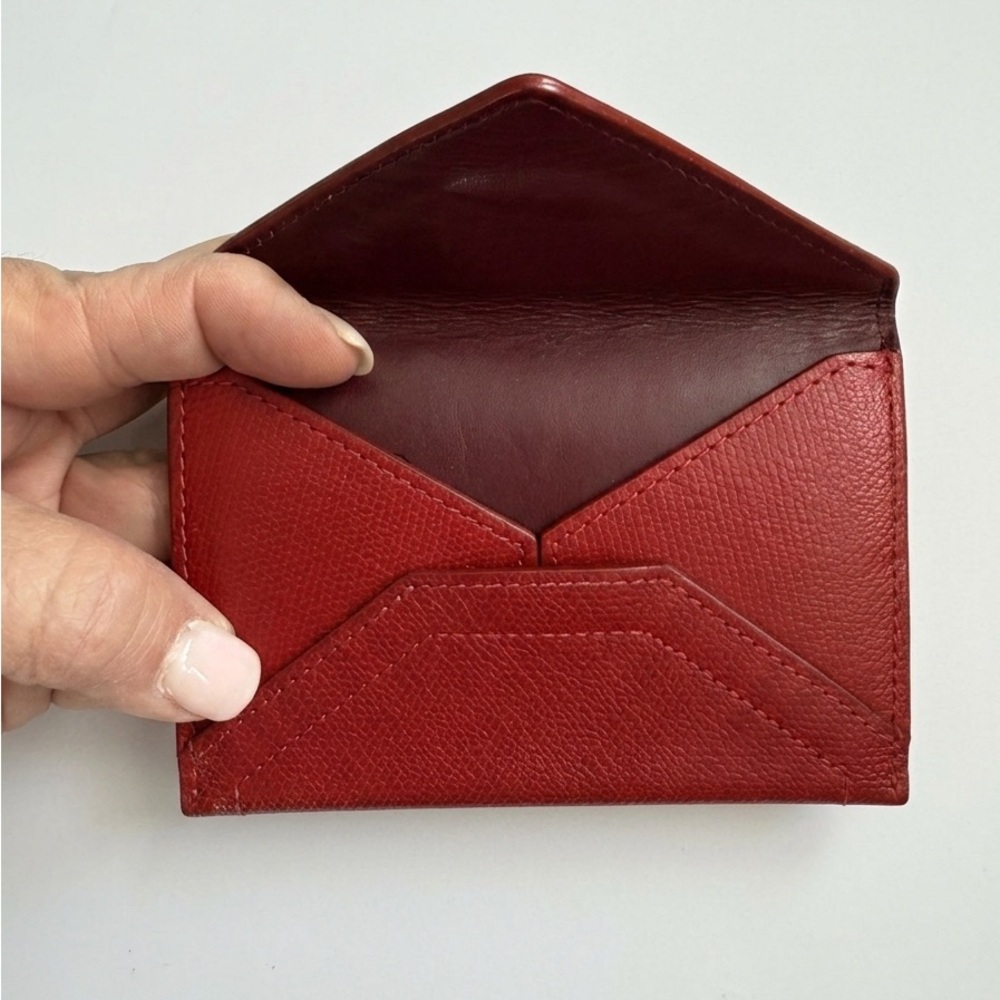 Coach Madison Red Leather Card Envelope Wallet - RARE - Picture 3 of 8
